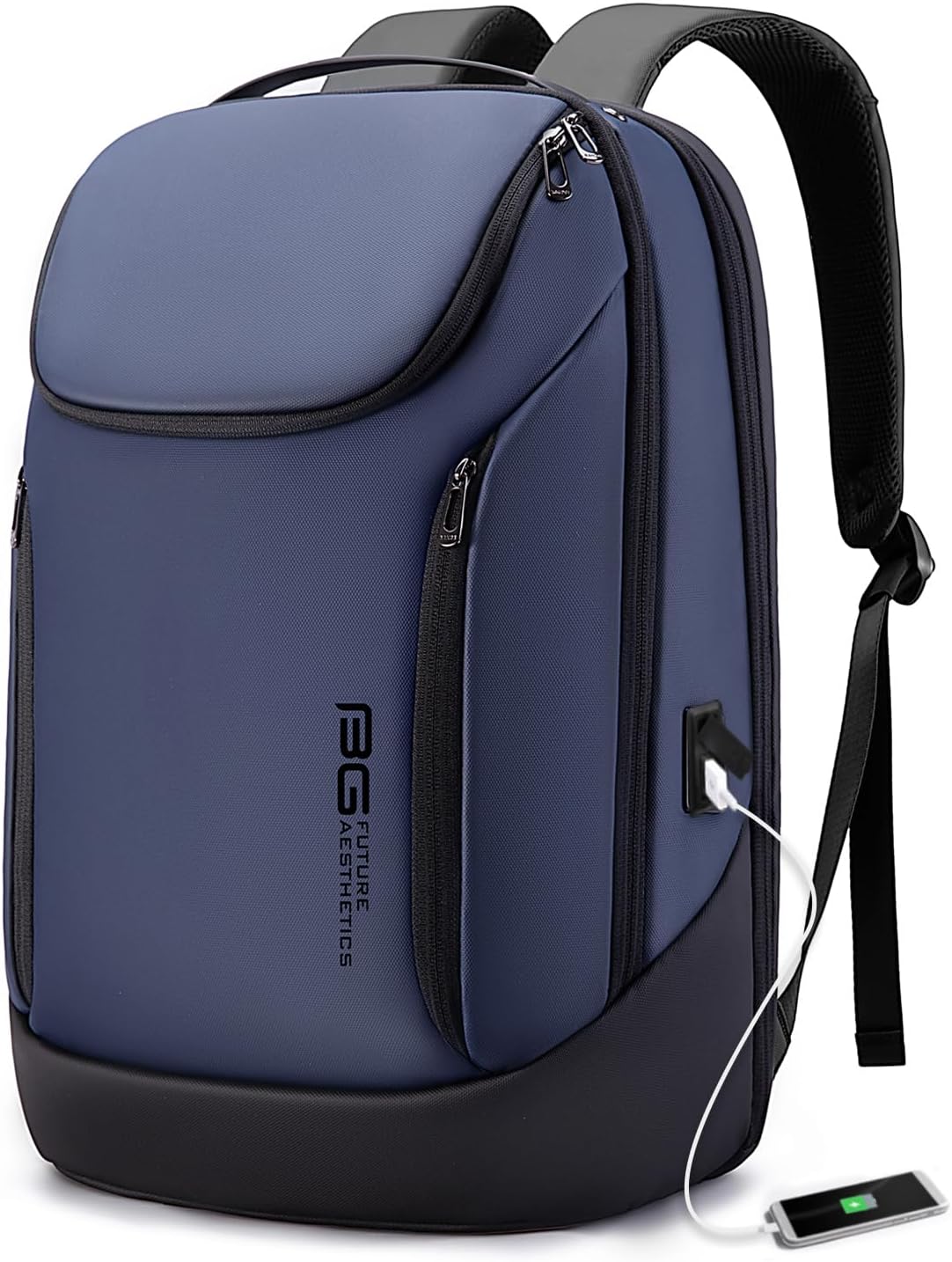 BANGE Business Smart Backpack Waterproof fit 15.6 Inch Laptop Backpack with USB Charging Port,Travel Durable Backpack, Black（no Usb）, L, Travel Backpacks