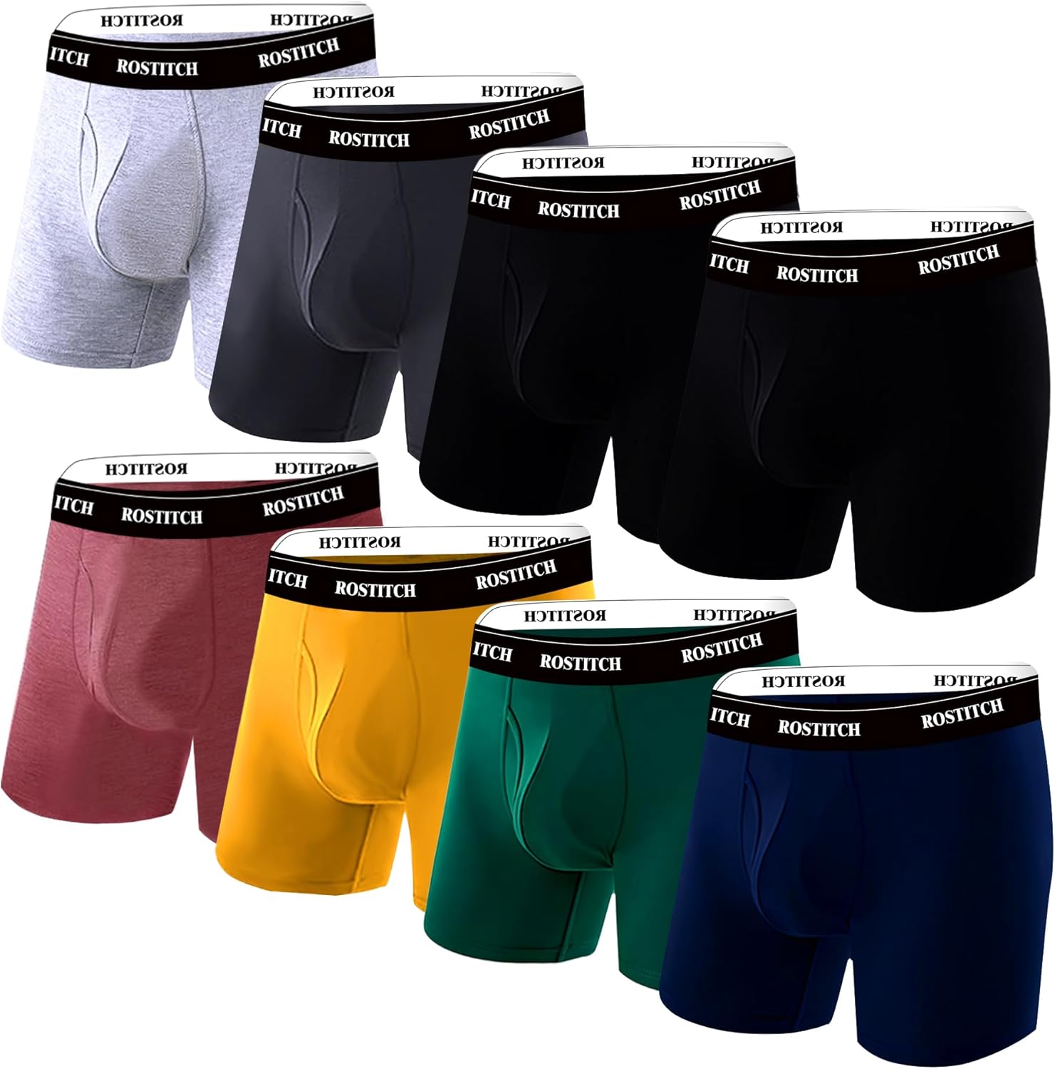 Men's Boxer Briefs, Soft and Breathable Upgrade cotton men‘s underwear with Fly, Super elasticity mens underwear