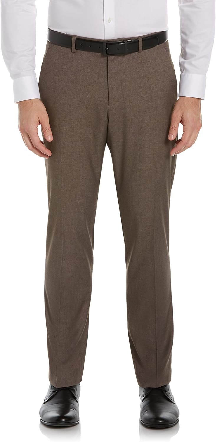 Perry Ellis Men's Slim Fit Stretch Active Waistband Dress Pant