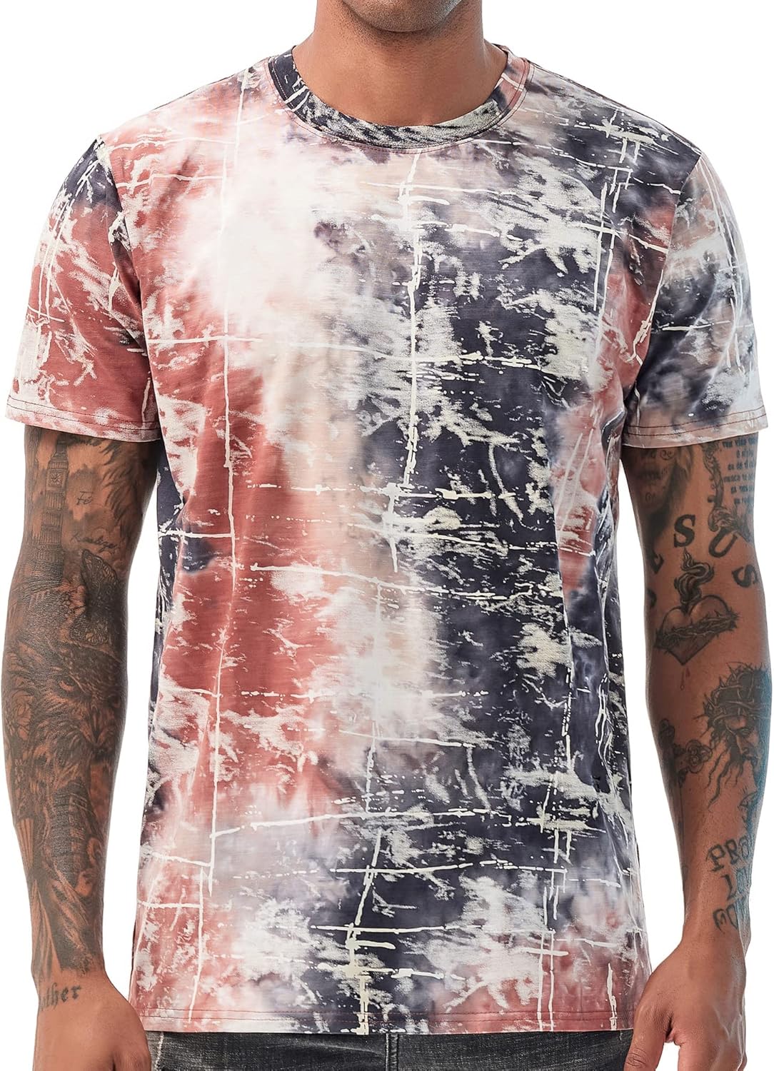 YININF Mens Hipster Hip Hop Short Sleeve Print T-Shirt Shirts Men