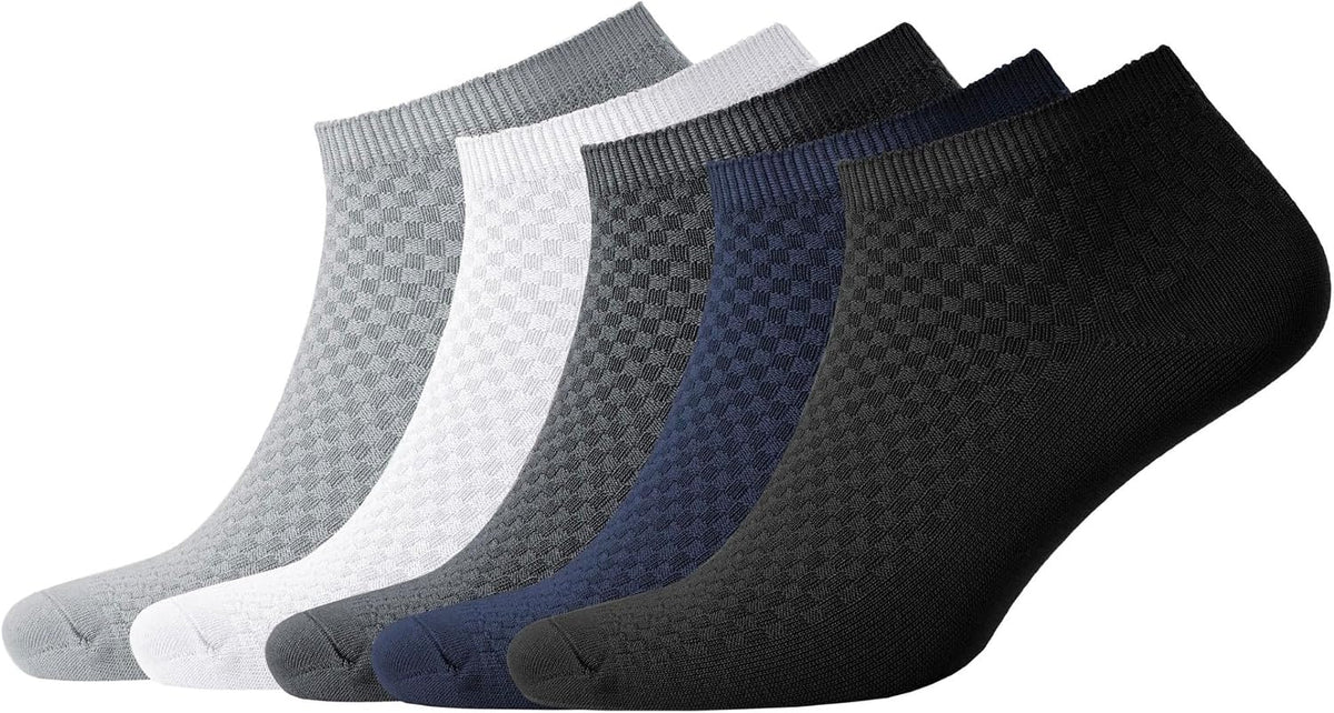 NUDUS UNDERWEAR Men’s Bamboo Rayon Socks 5-Pair Gift Box, Premium Quality