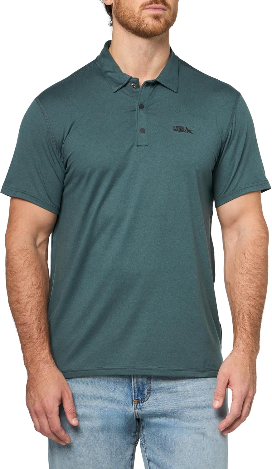 Eddie Bauer Mens Short Sleeve Mountain Trek Polo