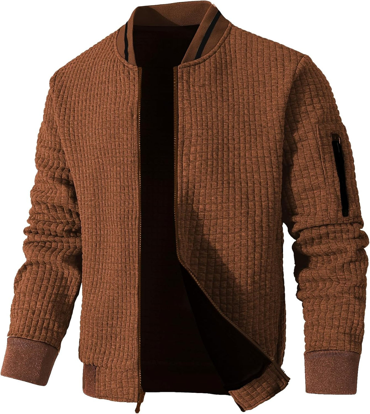 SAVKOOV Mens Lightweight Jacket Casual Bomber Jacket Varsity Coat