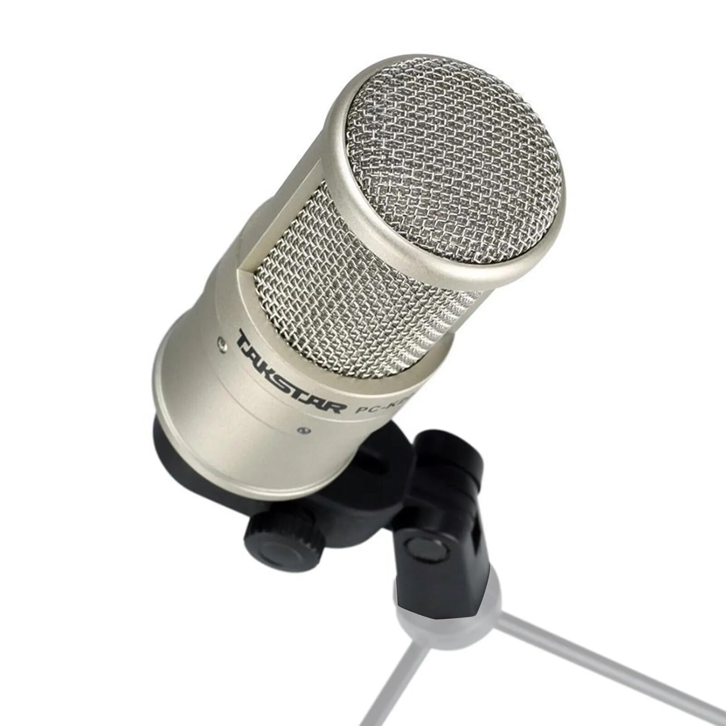 Recording Microphone with Shock Mount for Network Karaoke & Live Streaming