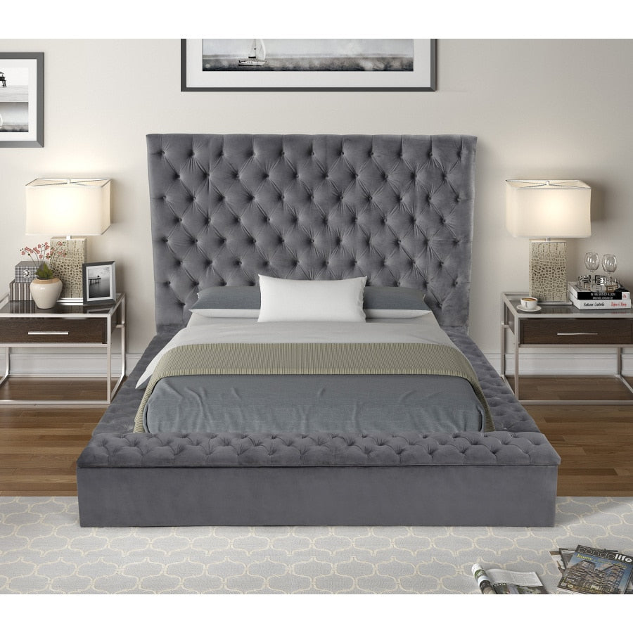 Modern Tufted Velvet Bedroom Set - suniah