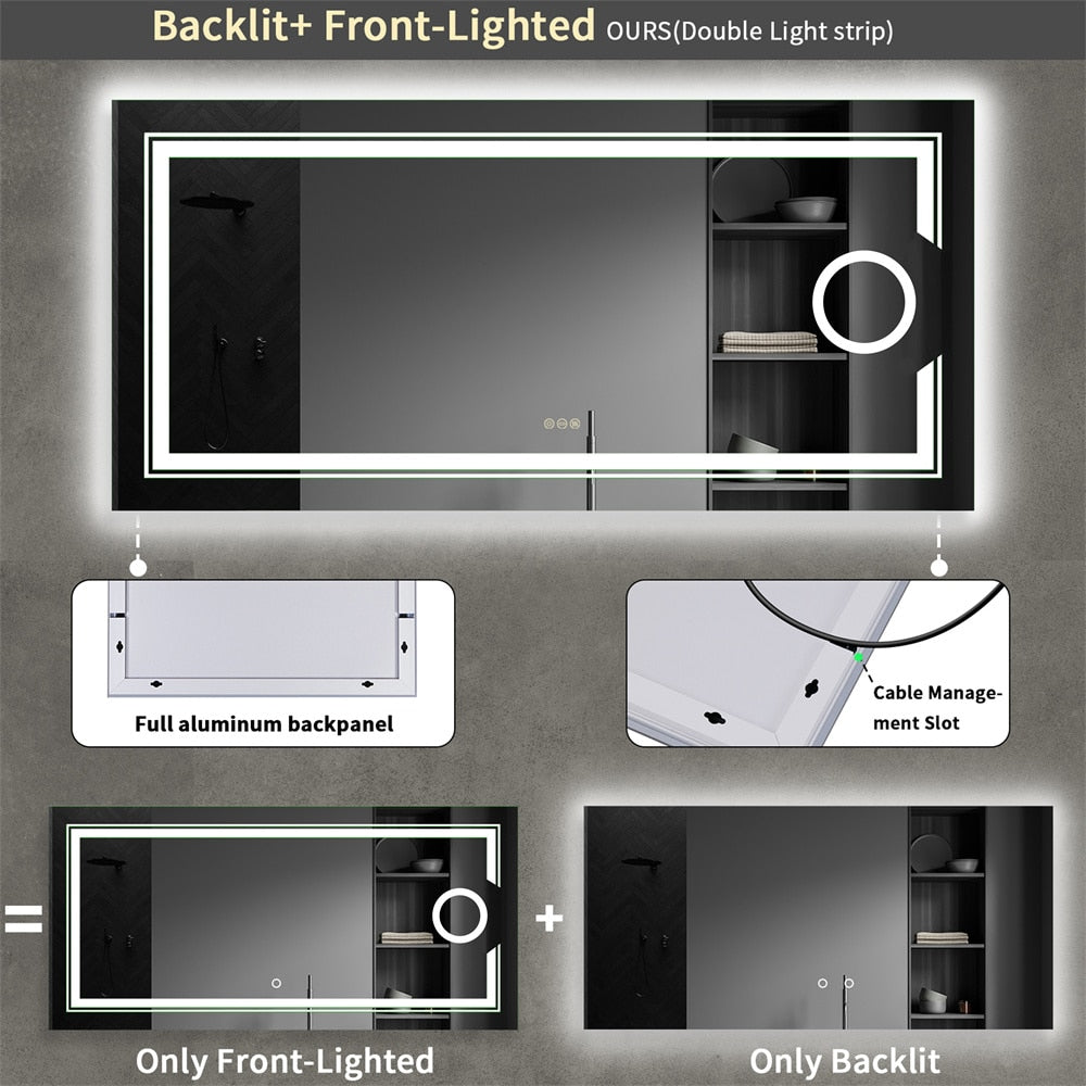 LED Lighted Backlit Bathroom Mirror