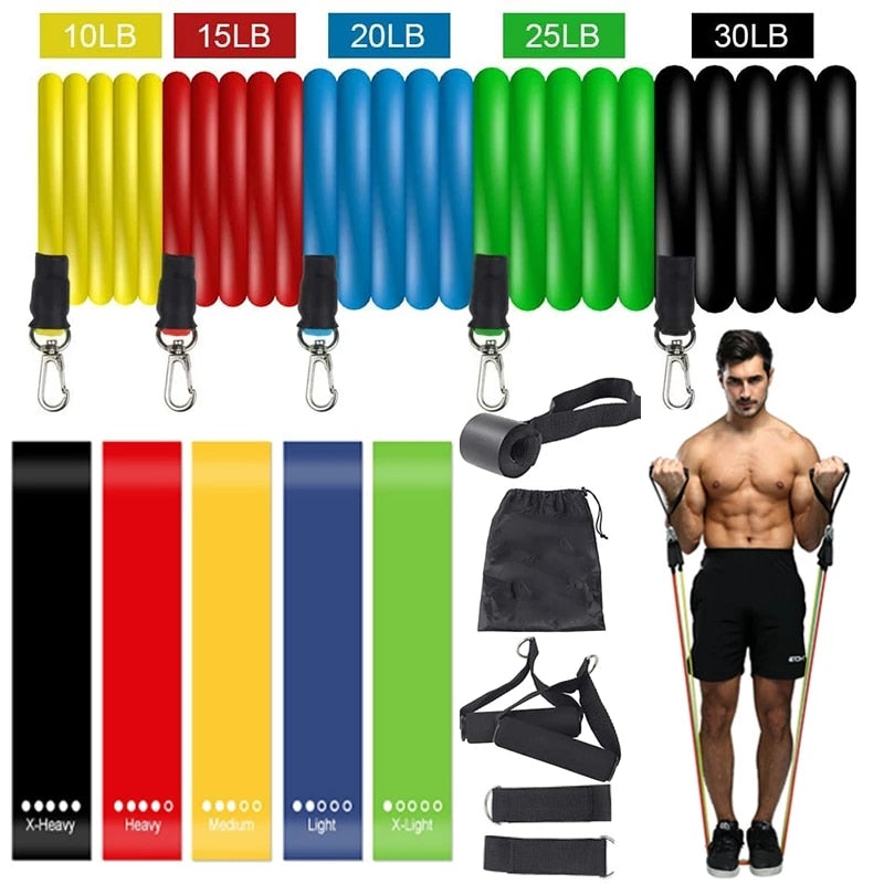 Exercise Bands with Ankle Straps