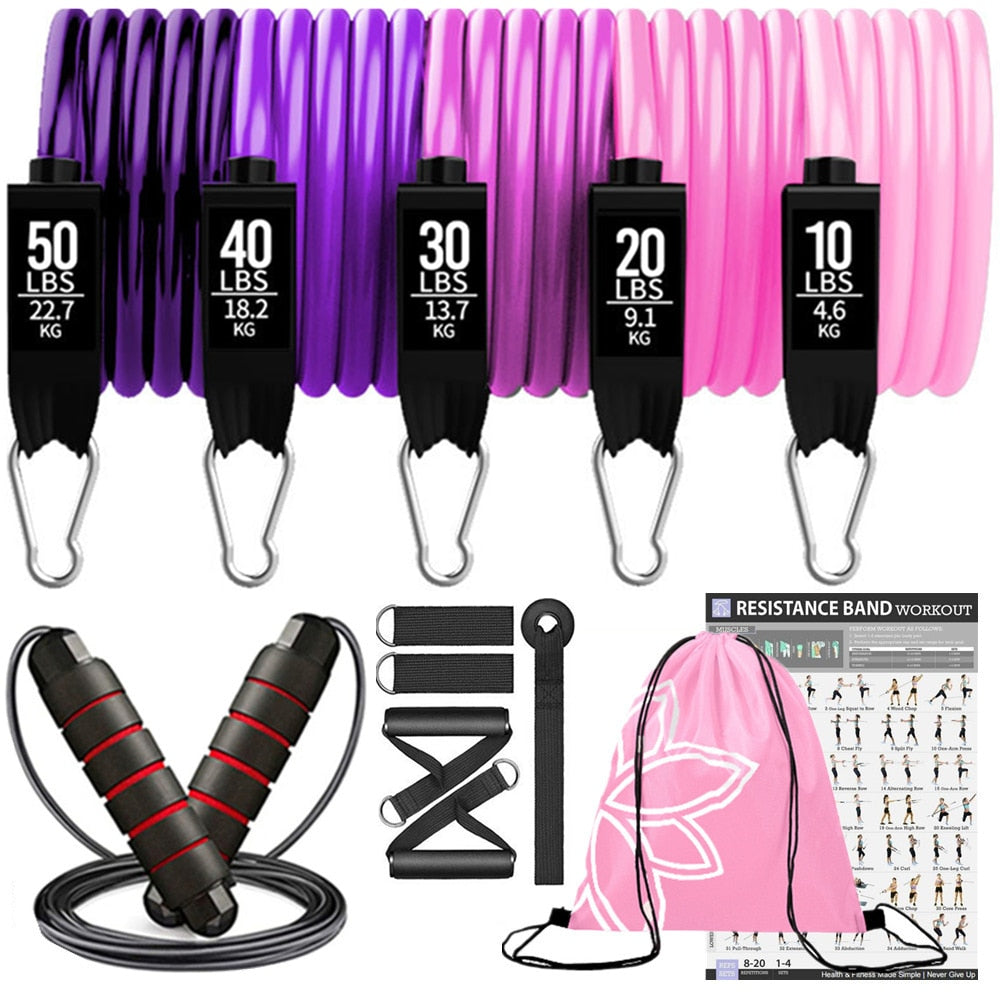 Exercise Bands with Ankle Straps