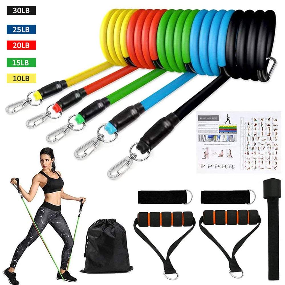 Exercise Bands with Ankle Straps