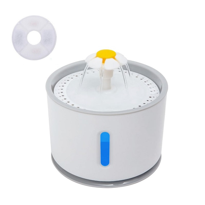 Automatic Pet Water Fountain with LED Lighting - suniah