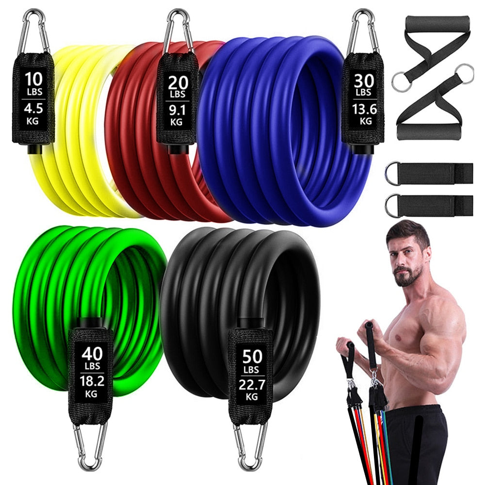 Exercise Bands with Ankle Straps