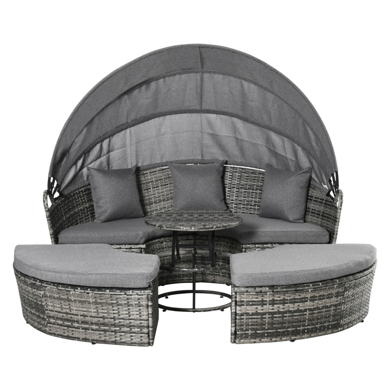 Patio Wicker Lounge Set - suniah